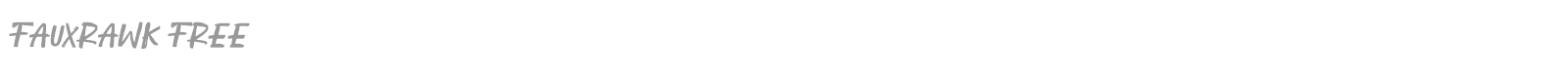 Fauxrawk font preview